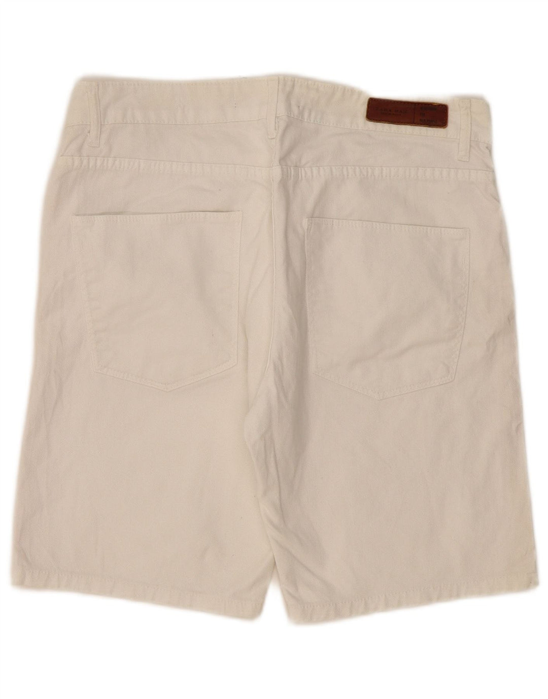 Zara Herre Denim Shorts EU 44 Large W34 Hvid