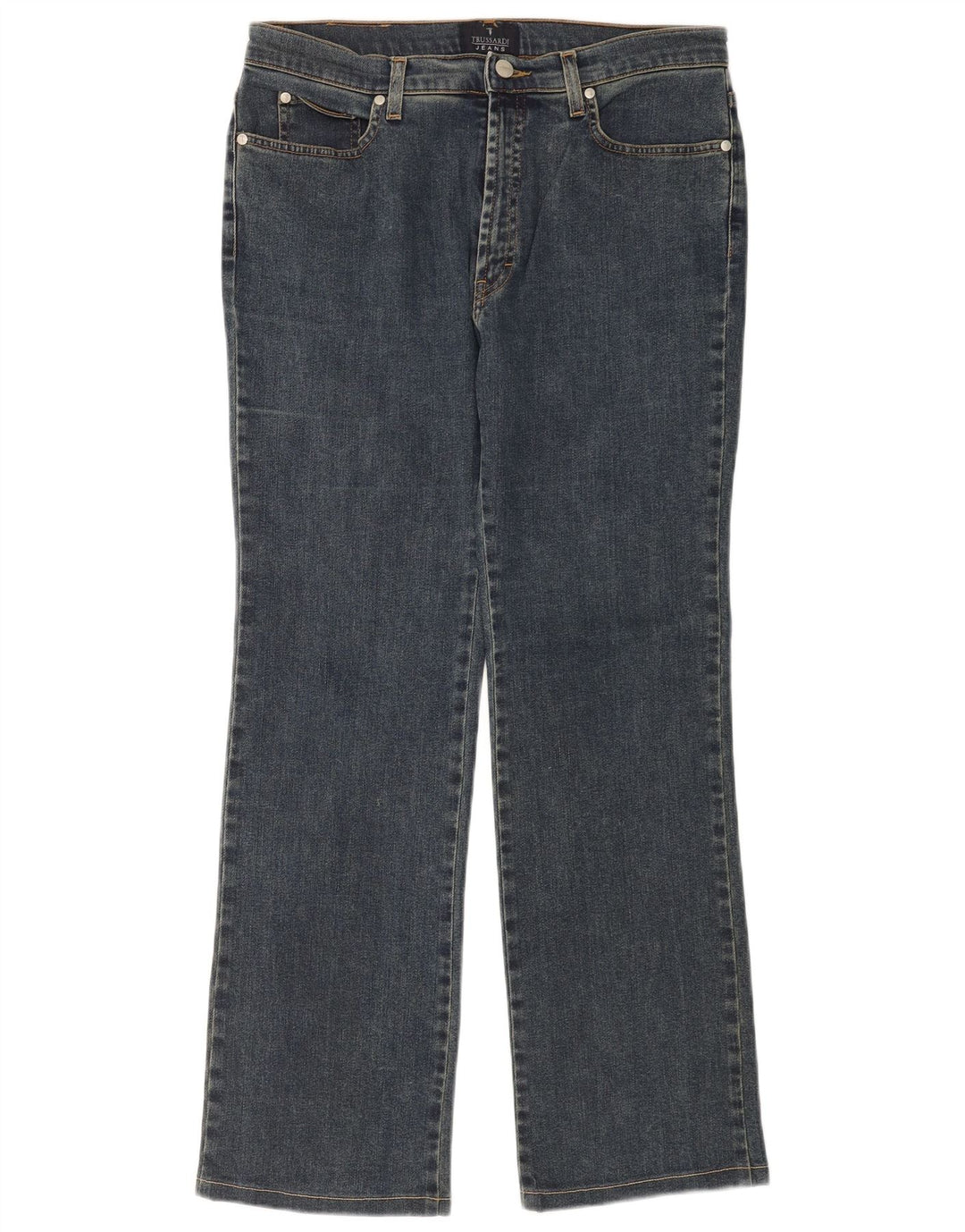 Trussardi Dame Bootcut Jeans W32 L30 Blå Bomuld