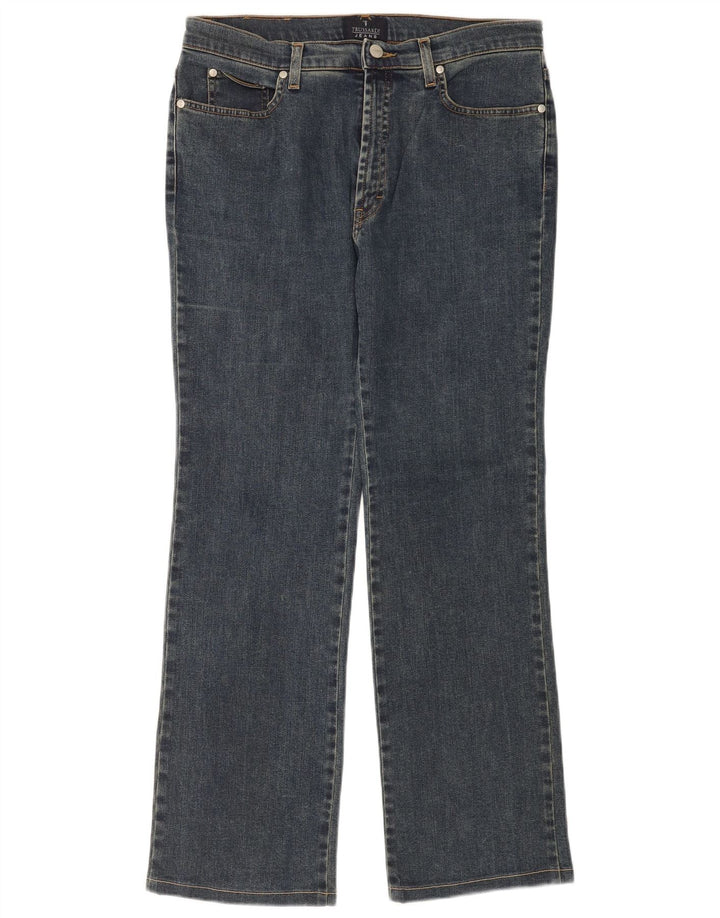 Trussardi Dame Bootcut Jeans W32 L30 Blå Bomuld