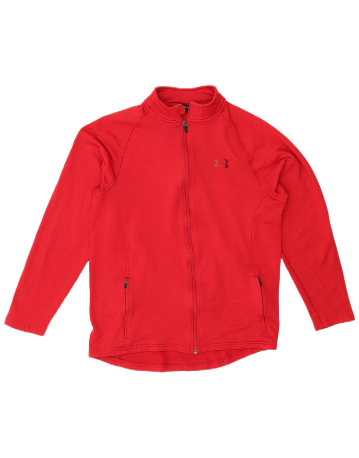 UNDER ARMOUR Dame Loose Fit træningsdragt Topjakke UK 14 Medium Rød