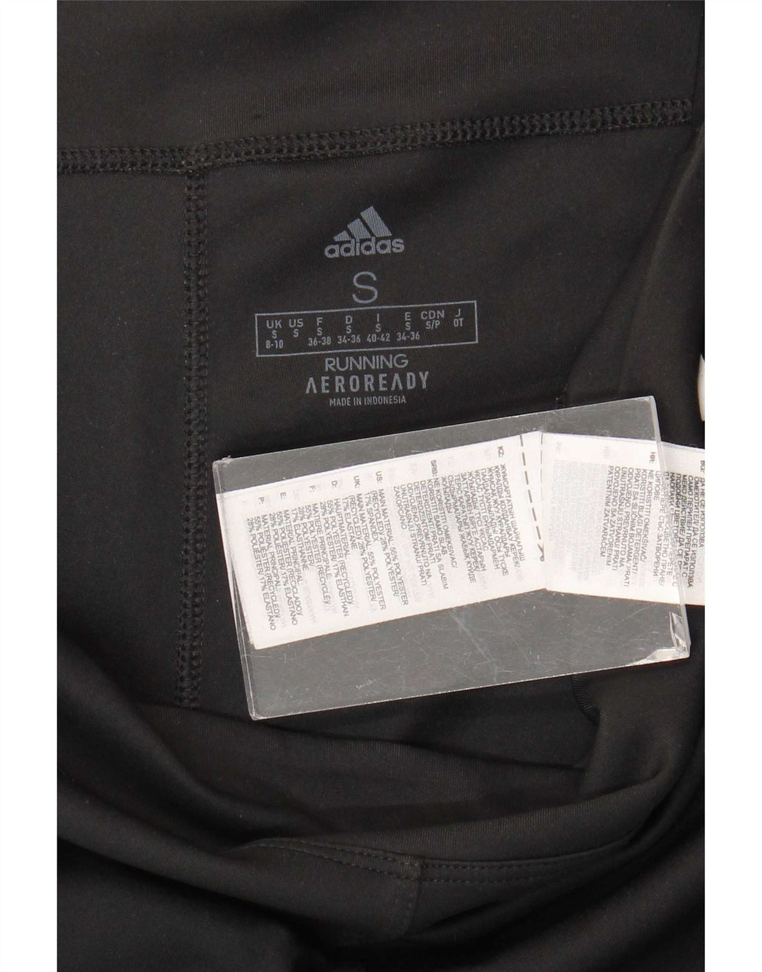 Adidas Aeroready Leggings til kvinder UK 8/10 Small Black Polyester