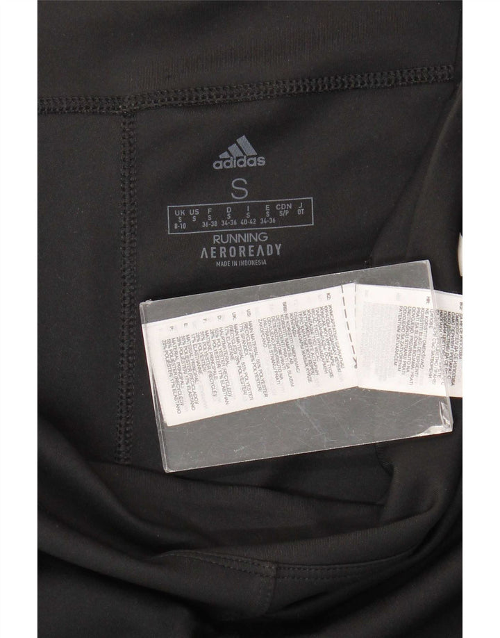 Adidas Aeroready Leggings til kvinder UK 8/10 Small Black Polyester