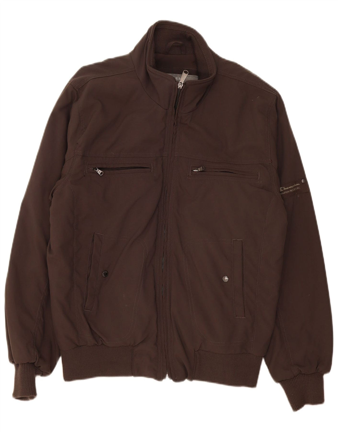 Champion Herre Bomberjakke UK 40 Stor brun polyamid