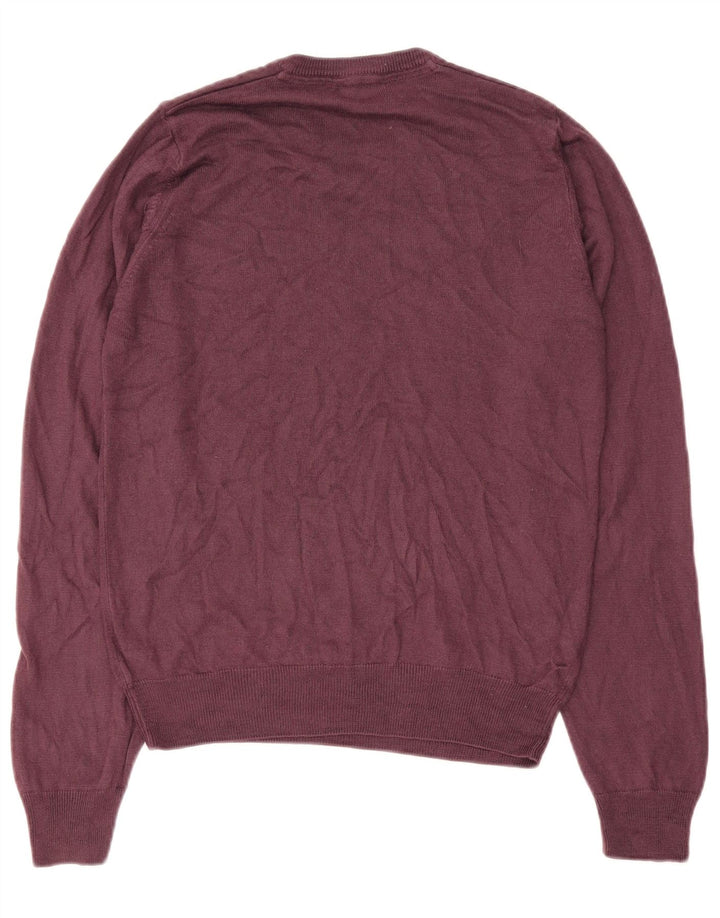 Marks & Spencer Herre Regular Fit V-hals sweater Small Bourgogne