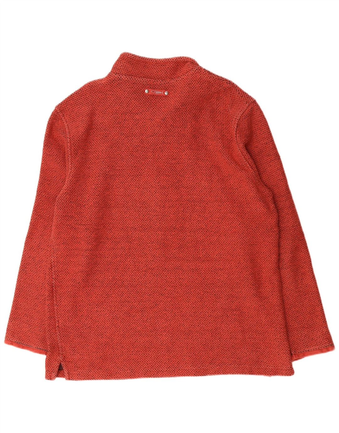 Weird Fish Herre Zip Neck Sweatshirt Jumper 2XL Rød Bomuld