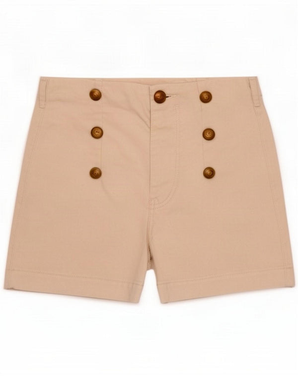 Zara Højtaljede Casual Shorts til kvinder EU 34 2XS W24 Off White