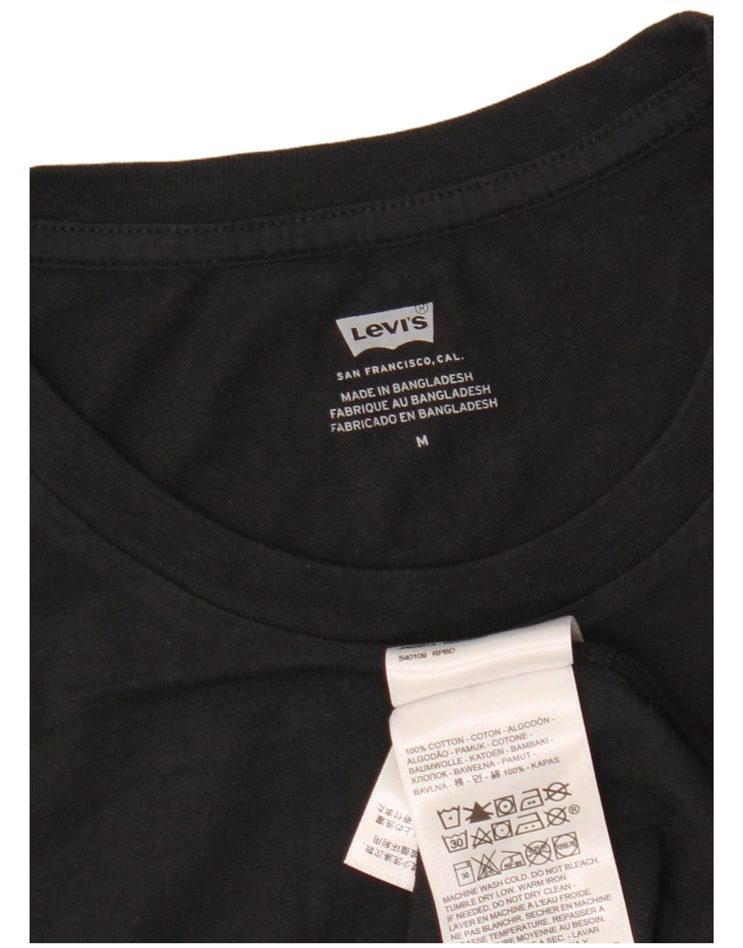 Levi's Herre grafisk T-shirt top mellem sort bomuld