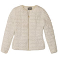 Guess polstret jakke til kvinder UK 6 XS Hvid plettet polyester