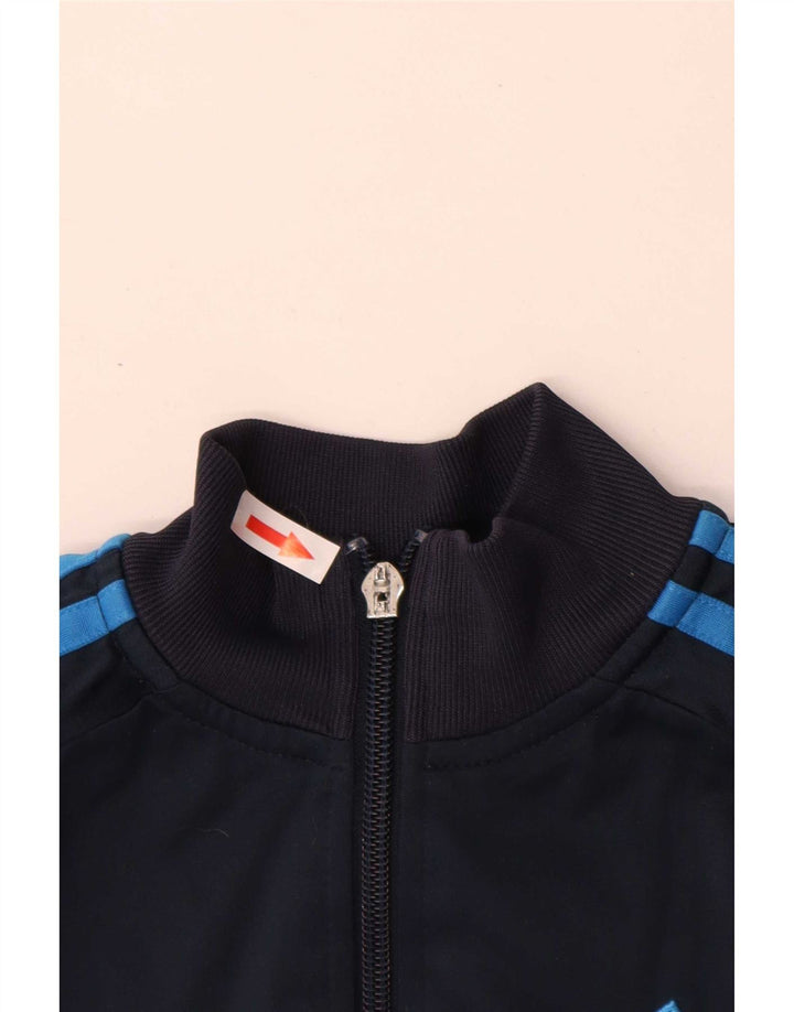 Adidas drenge Clima 365 træningsdragt topjakke 7-8 år marineblå polyester