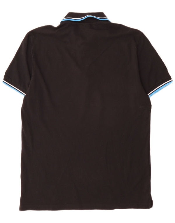Diadora herre poloshirt XL sort stribet bomuld