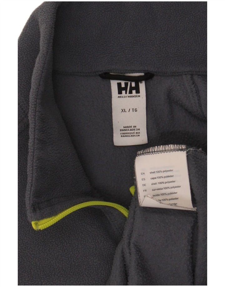 Helly Hansen Fleece Jumper med lynlås til mænd XL Navy Blue Polyester