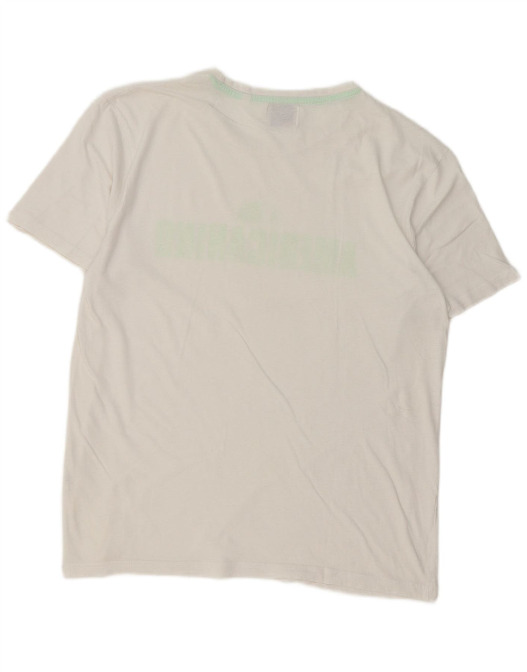 Americanino Herre Regular Graphic T-Shirt Top Medium White Bomuld