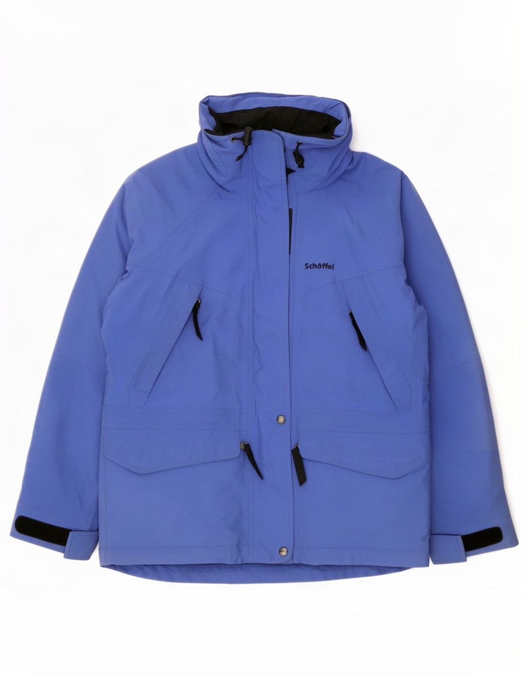 Schoffel Dame Hætte Oversized regnjakke UK 12 Medium Blue Polyamide