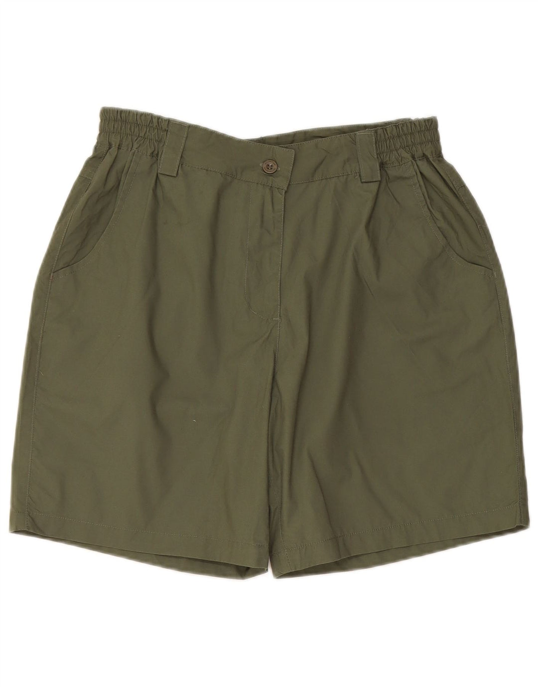 Mountain Warehouse Dame Chino Shorts UK 12 Medium W30 Khaki Polyester