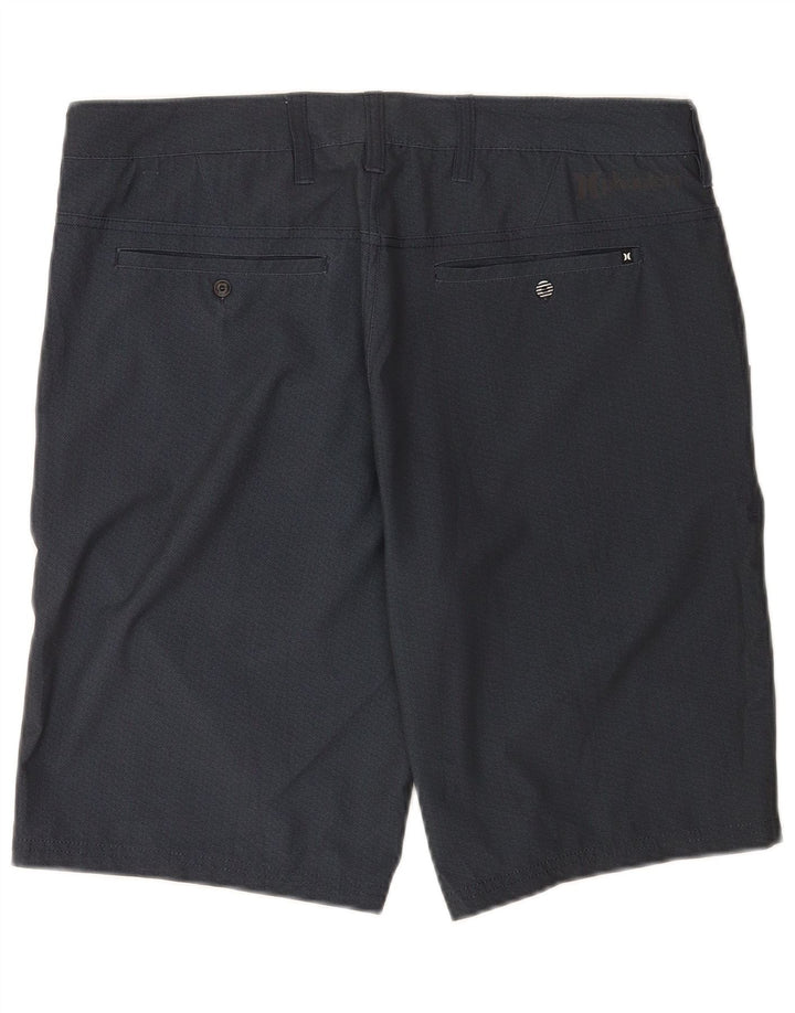 Hurley Herre Chino Shorts W32 Medium Navy Blue Polyester