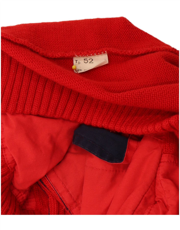 Good Luck Herre Gilet IT 52 XL Rød Uld
