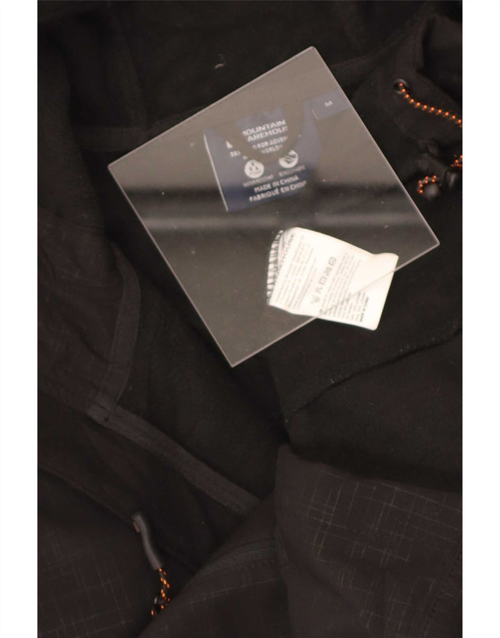 Mountain Warehouse Herre Hooded Windbreaker Jacket UK 38 Medium Black