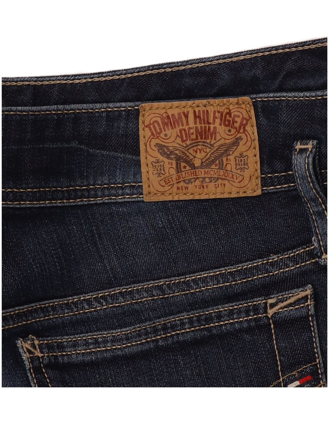 Tommy Hilfiger Dame Slim Jeans W30 L30 Blå