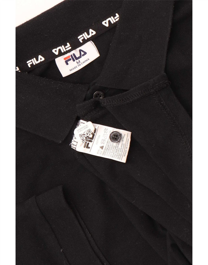 Fila Herre poloshirt Medium Sort Bomuld