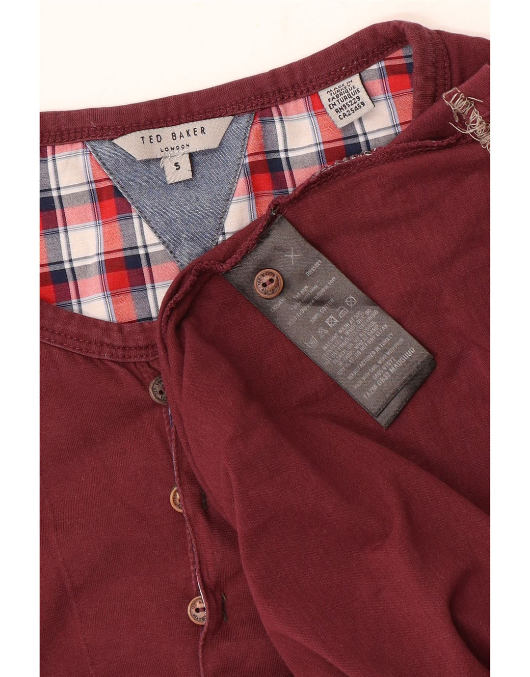 Ted Baker Dametop Langærmet Størrelse 5 XL Rødbrun Bomuld