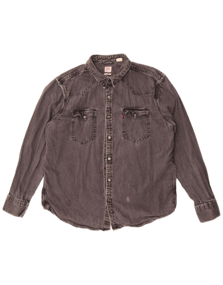 Levi's Herre Standard Denim Shirt XL Grå Bomuld