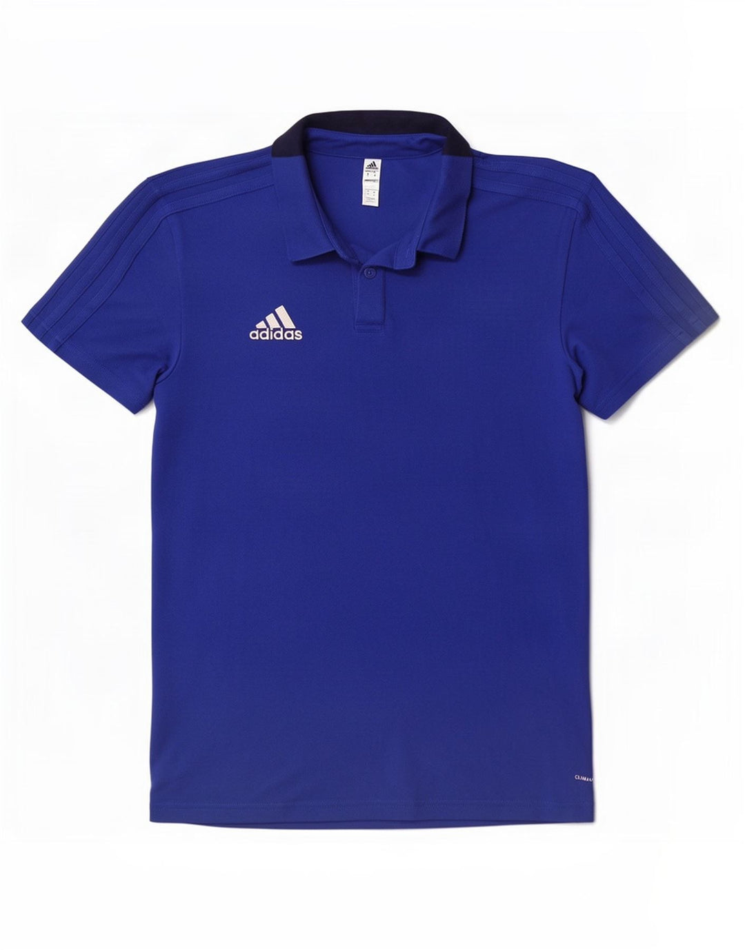 Adidas Herre Climalite Polo Shirt Medium Blue Colourblock Bomuld