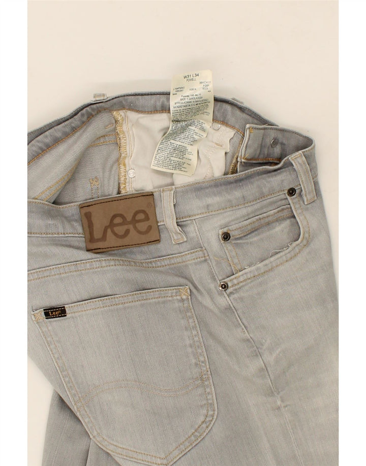 LEE Mens Powell Straight Jeans W31 L30 Grey Cotton Vintage Lee and Second-Hand Lee from Messina Hembry 