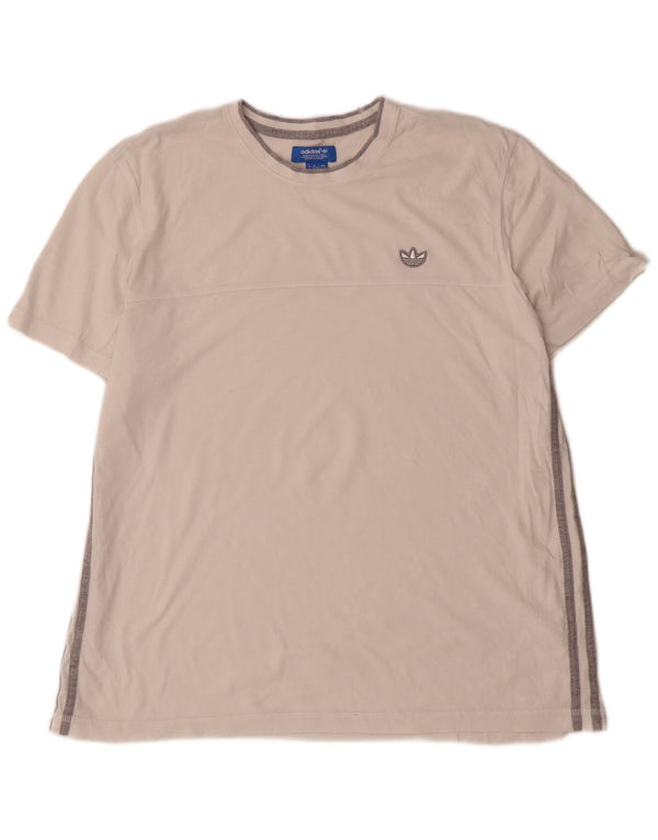 Adidas Herre T-Shirt Top XL Hvid Bomuld
