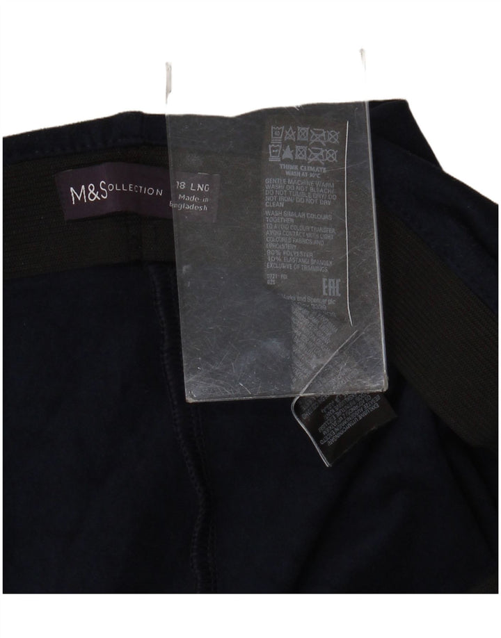 Marks & Spencer Dame Leggings UK 18 XL Navy Blue Polyester