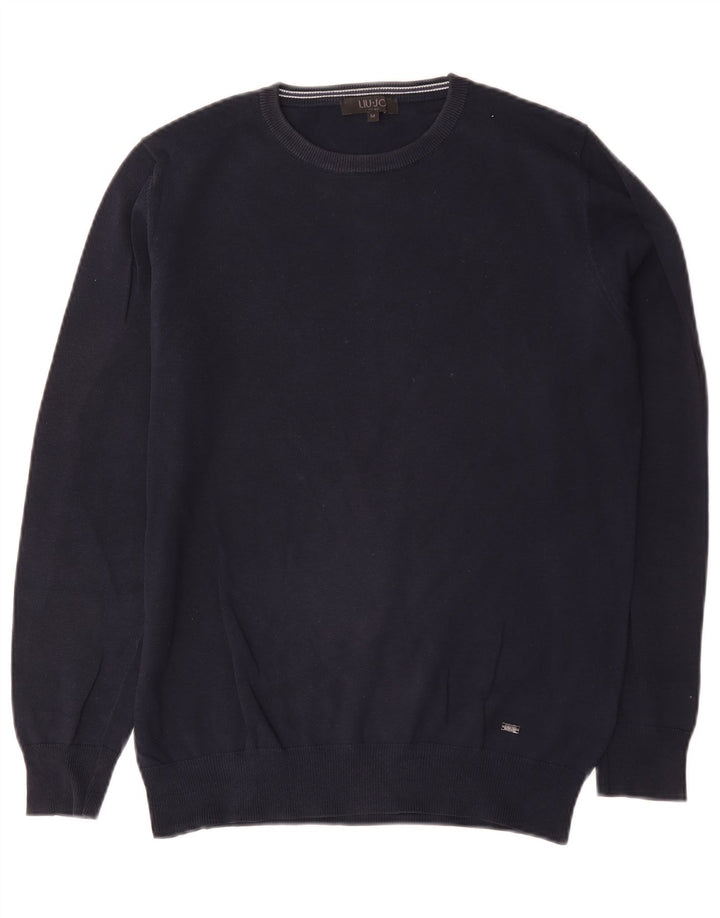 Liu Jo Herre sweater med rund hals, medium marineblå
