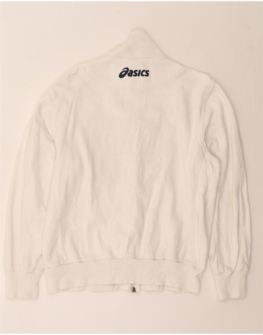 ASICS Herre grafisk træningsdragt topjakke XL hvid bomuld