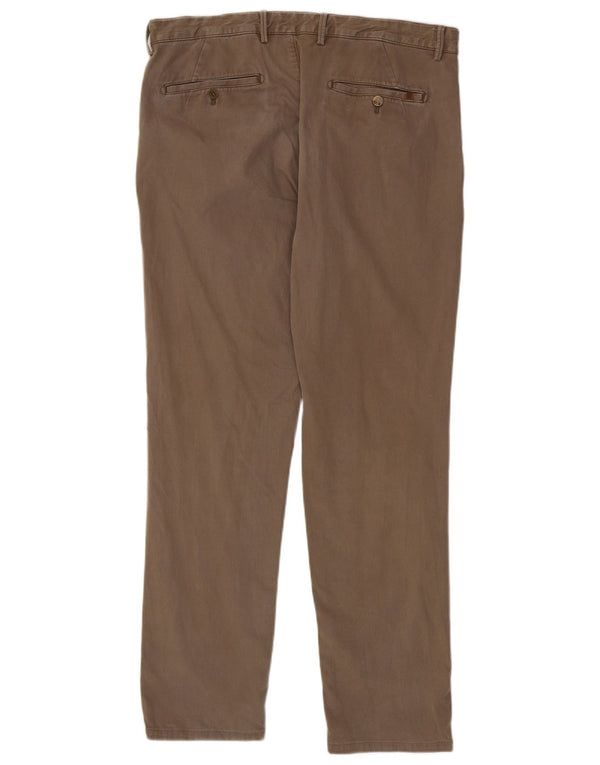 Massimo Dutti Herre Casual Fit Slim Chino Bukser EU 46 XL W36 L31 Beige