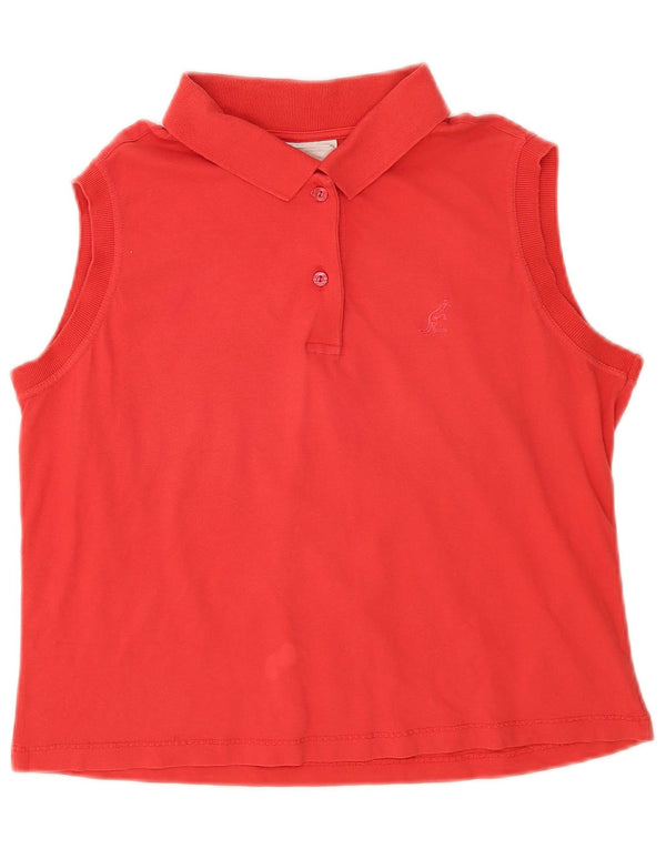AUSTRALIAN L'ALPINA ærmeløs poloshirt til kvinder IT 52 2XL Rød