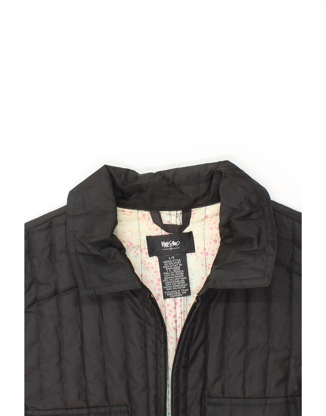 MOSSIMO Womens Padded Jacket UK 16 Large Black Polyester Vintage Mossimo and Second-Hand Mossimo from Messina Hembry 