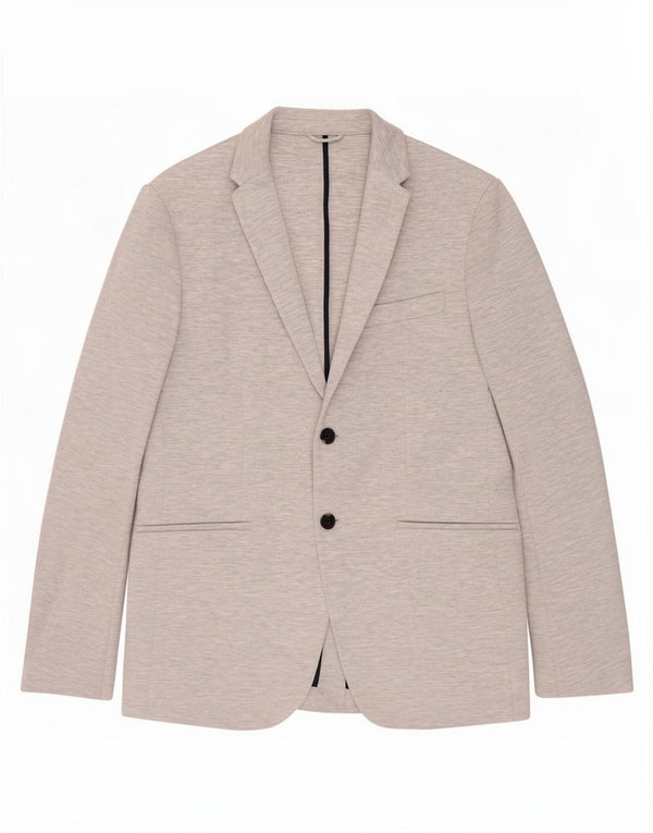 Zara Herre 2-knaps blazerjakke UK 40 Large Grå Flecked Polyester