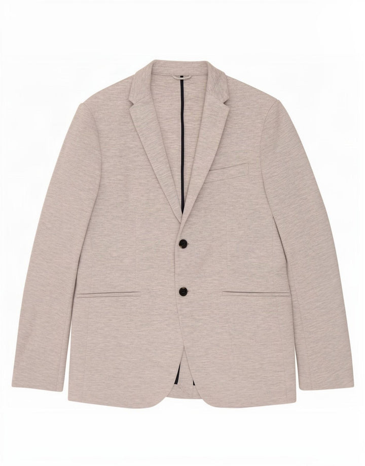 Zara Herre 2-knaps blazerjakke UK 40 Large Grå Flecked Polyester