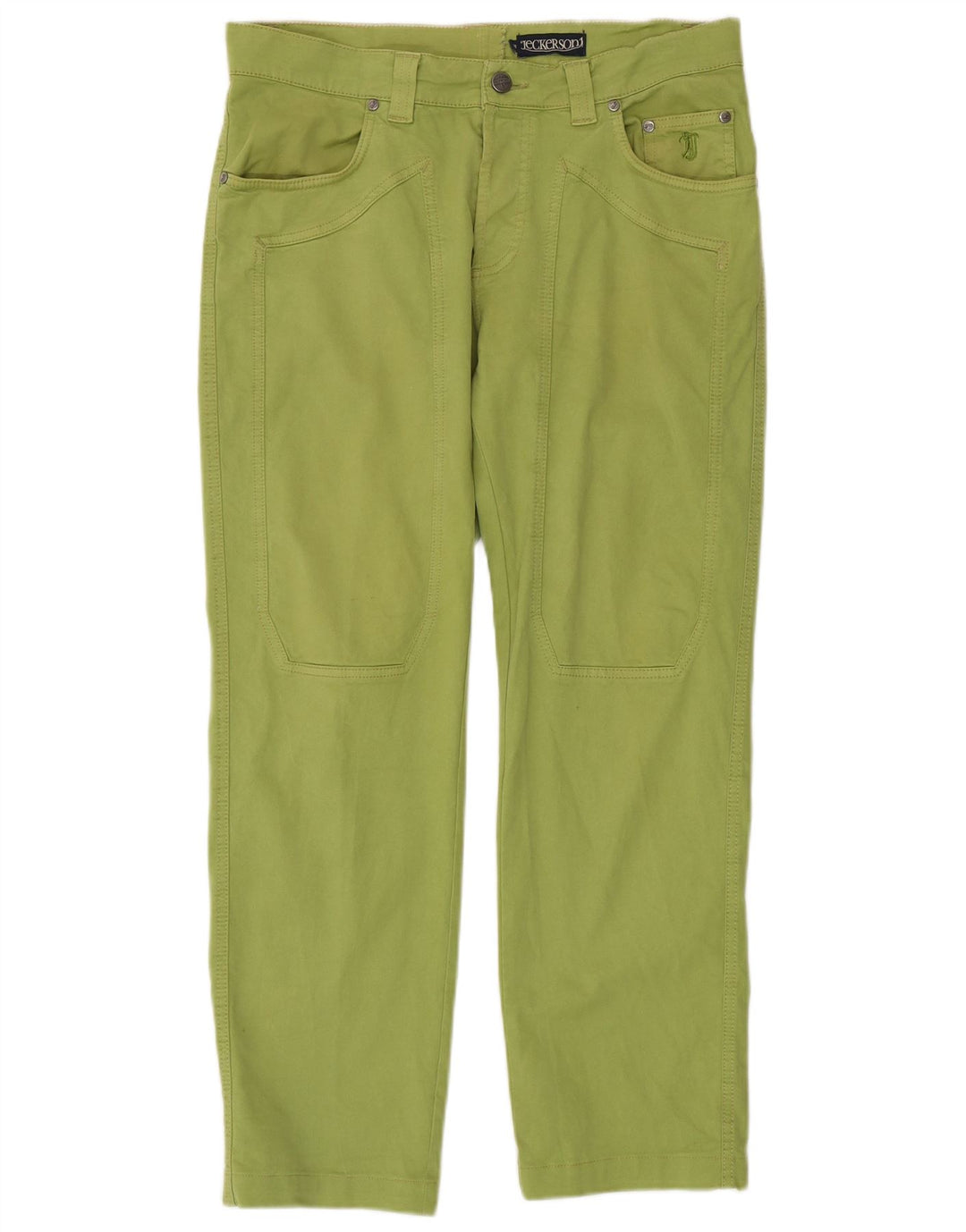 Jeckerson Straight Jeans til mænd W38 L28 Grøn bomuld