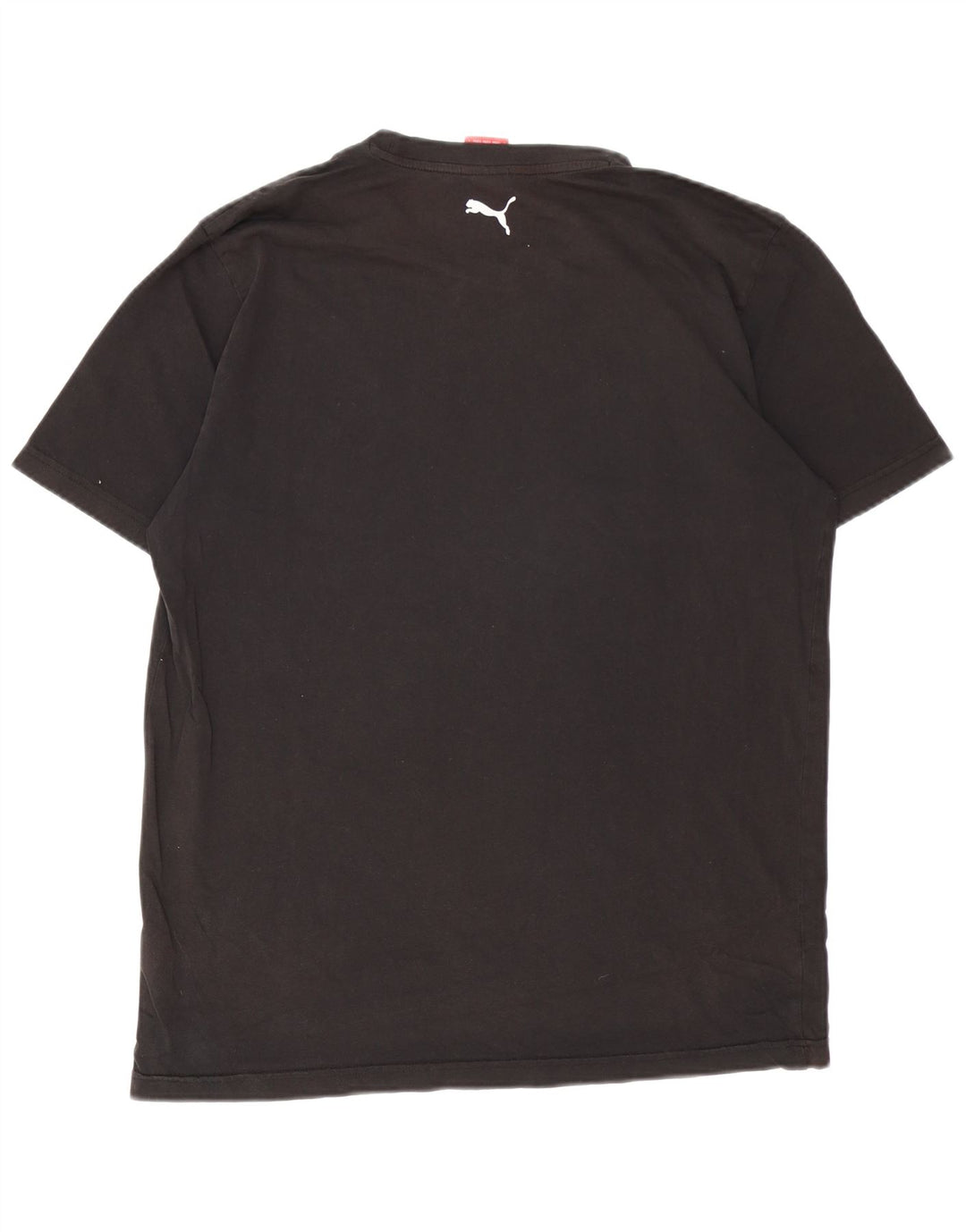 Puma Herre Grafisk T-Shirt Top Stor Sort Bomuld