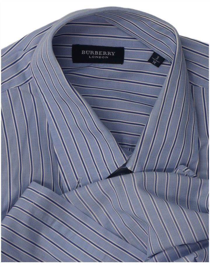 Burberry Herreskjorte Medium Blue Pinstripe