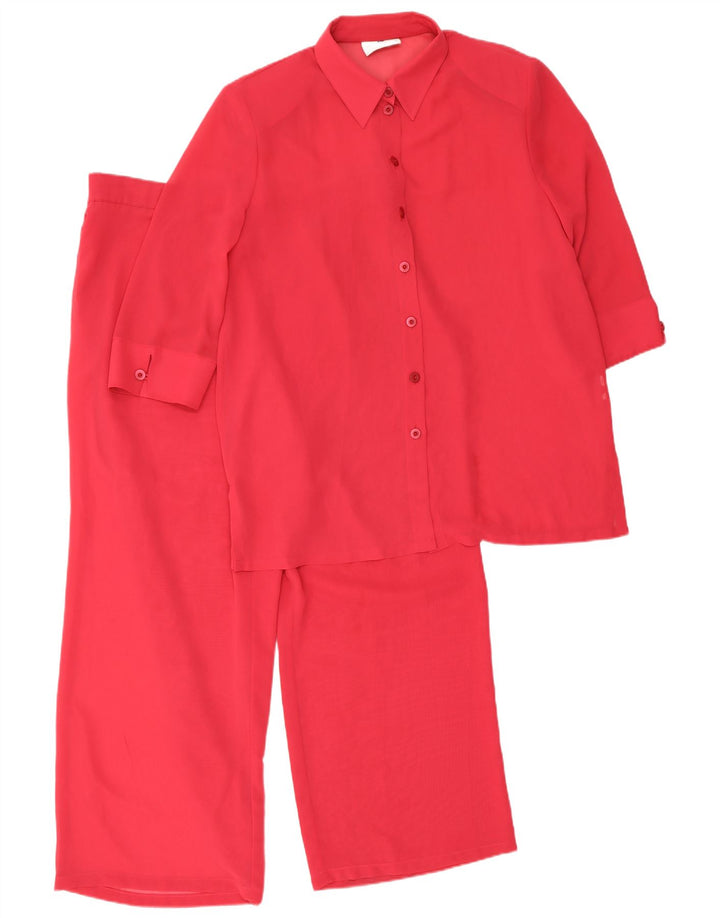 Frankenwalder Dame 3/4 ærmer 2-delt sæt EU 44 XL W34 L27 rød polyester