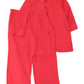 Frankenwalder Dame 3/4 ærmer 2-delt sæt EU 44 XL W34 L27 rød polyester