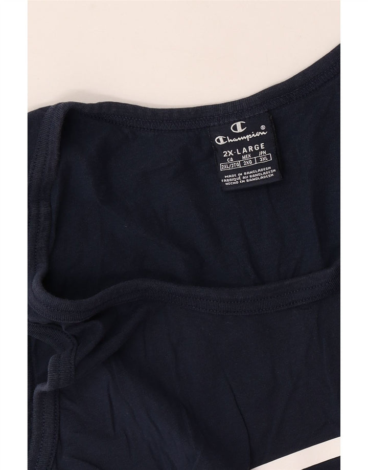Champion Herrevest Top 2XL Marineblå Stribet