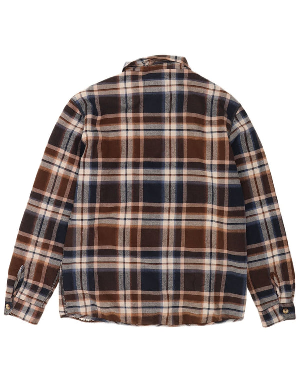 Carrera herre skovhugger flannel skjorte medium brun ternet