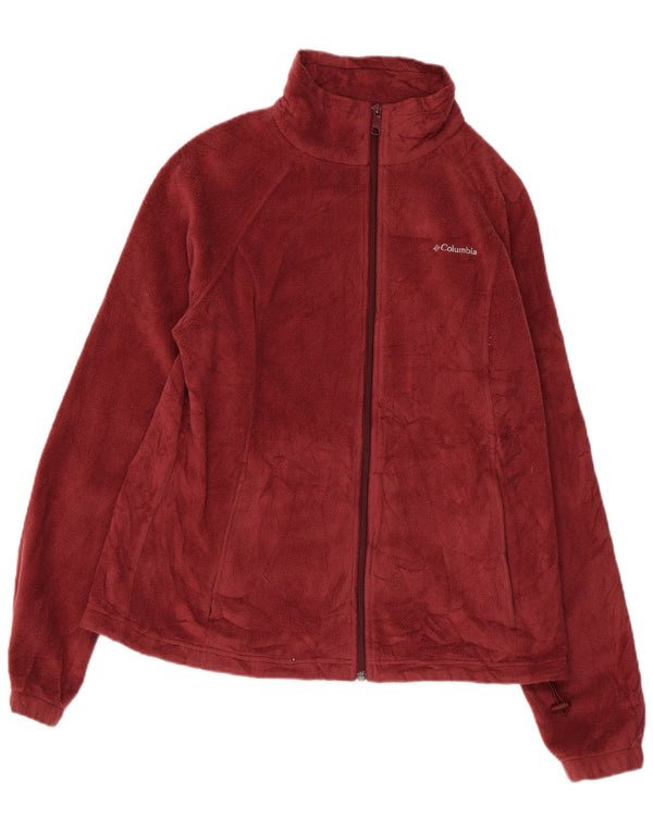 COLUMBIA Fleecejakke til kvinder UK 18 XL Burgundy Polyester