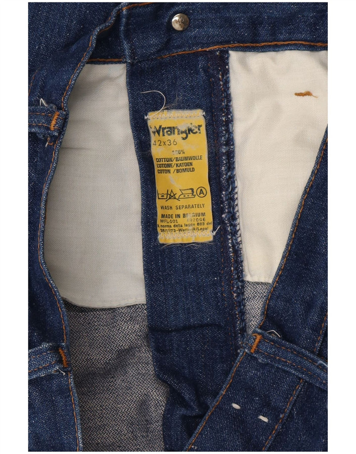 WRANGLER Dame Bootcut Jeans W42 L28 Blå Bomuld