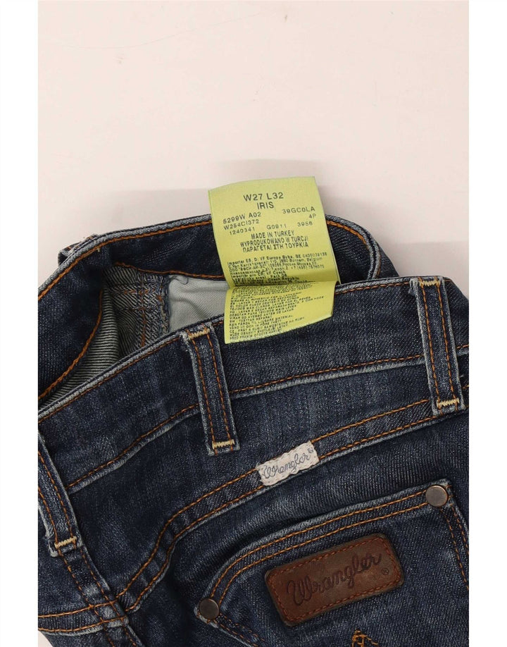 Wrangler Dame Iris Bootcut Jeans W27 L32 Marineblå Bomuld