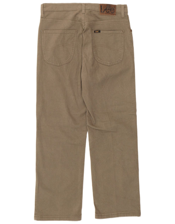 Lee Herre Brooklyn Straight Casual Bukser W31 L27 Beige Bomuld