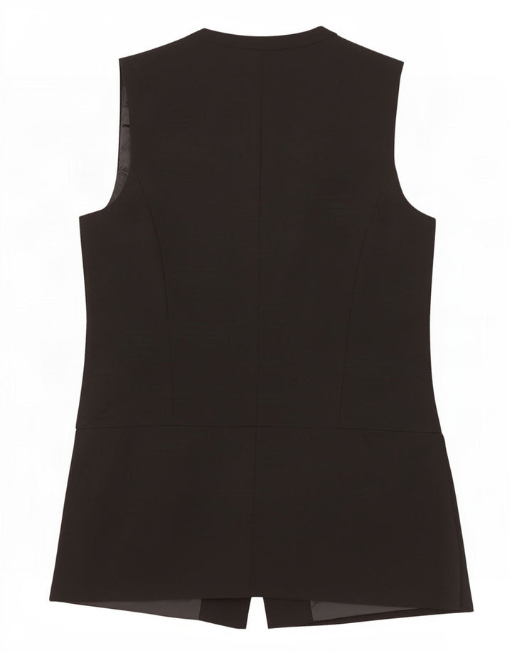 Marks & Spencer Womens Gilet UK 14 Medium Black Polyester