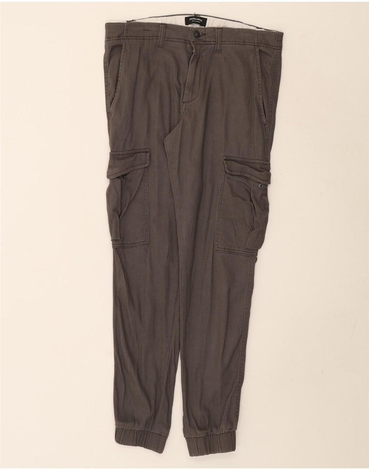 Jack & Jones Herre joggers Cargo Bukser W32 L29 Grå Bomuld
