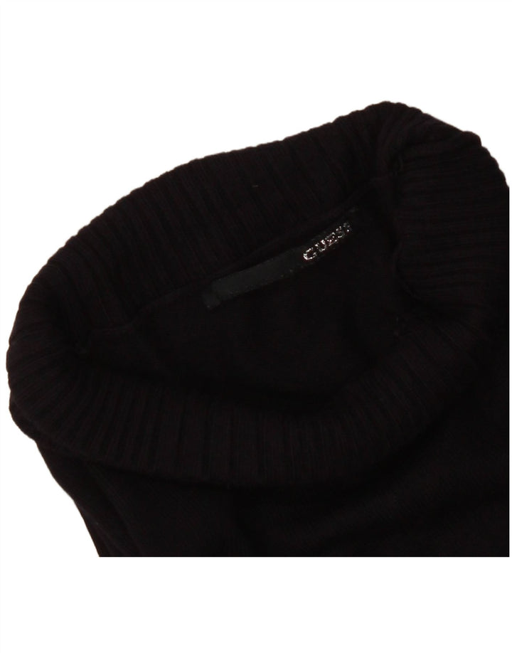 Guess Womens grafisk rullehals sweater UK 8 Small Black